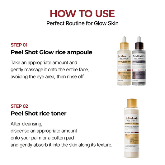 Peel Shot Exfoliating Glow Rice Line